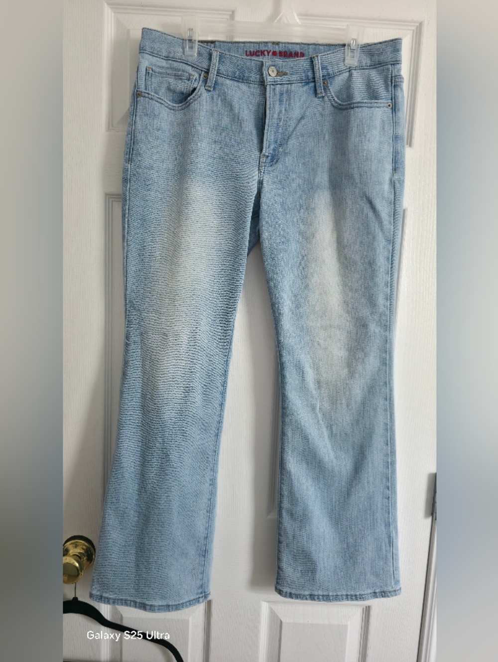 Womens Lucky Brand Light Blue Faded Bootcut Jeans